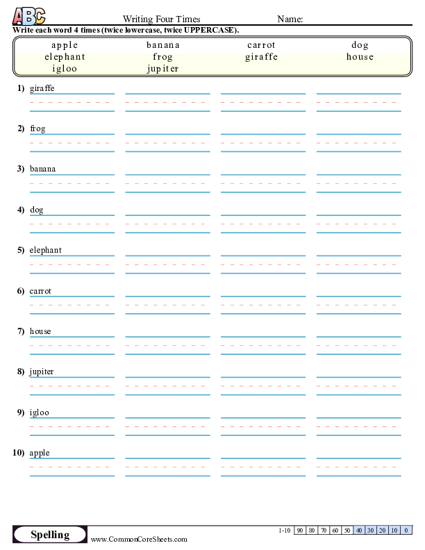 Spelling Worksheet Maker Worksheets Library
