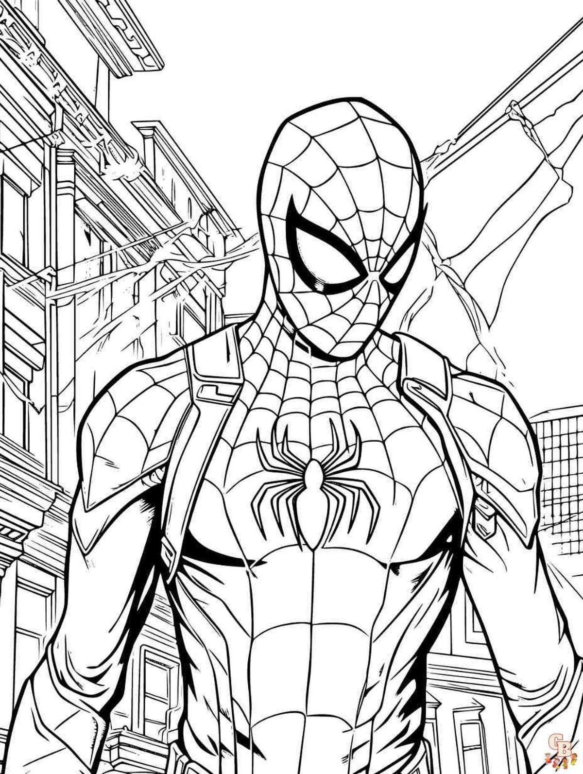 Spider Men Coloring Pages For Kids quot Spider Men Coloring Pages 