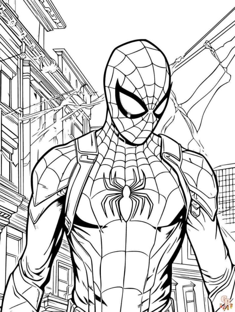 Spider Men Coloring Pages For Kids quot Spider Men Coloring Pages