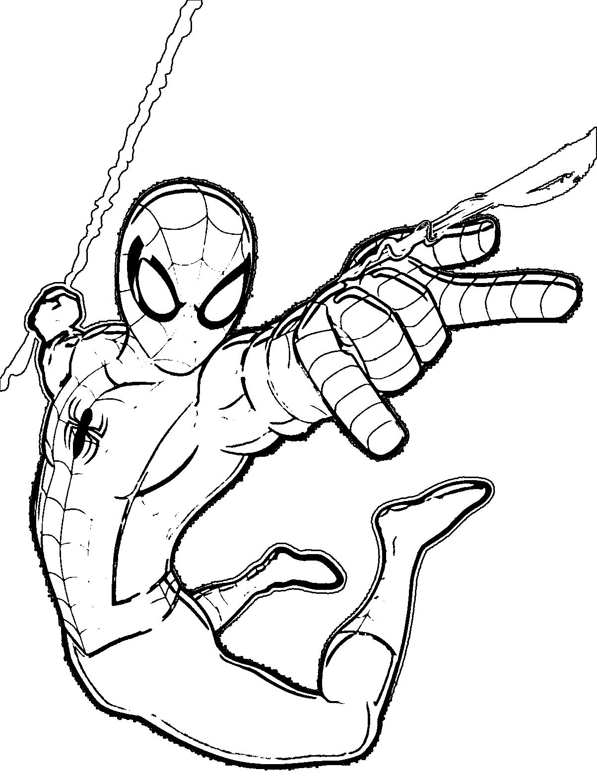 Spiderman Color Pages Free Warehouse Of Ideas