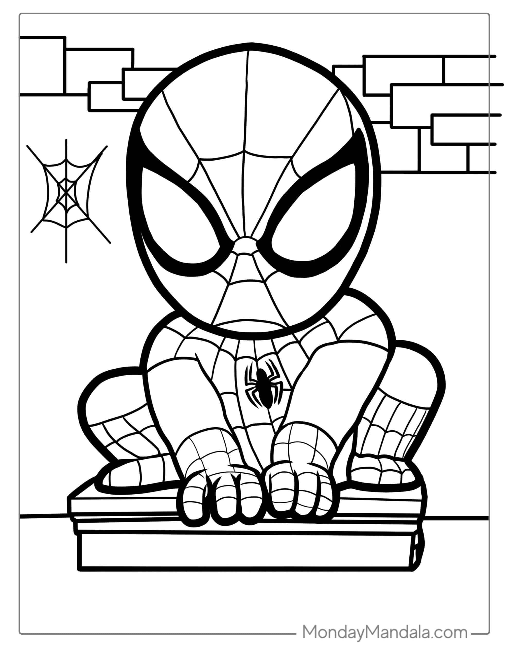 Spiderman Printable Coloring Pages