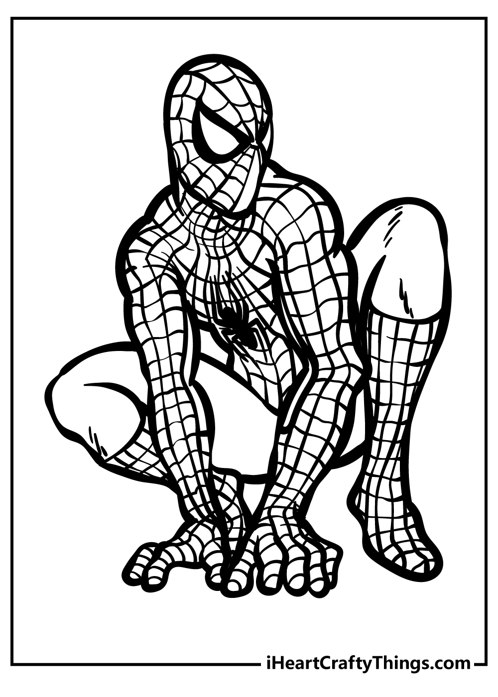spider man free coloring pages