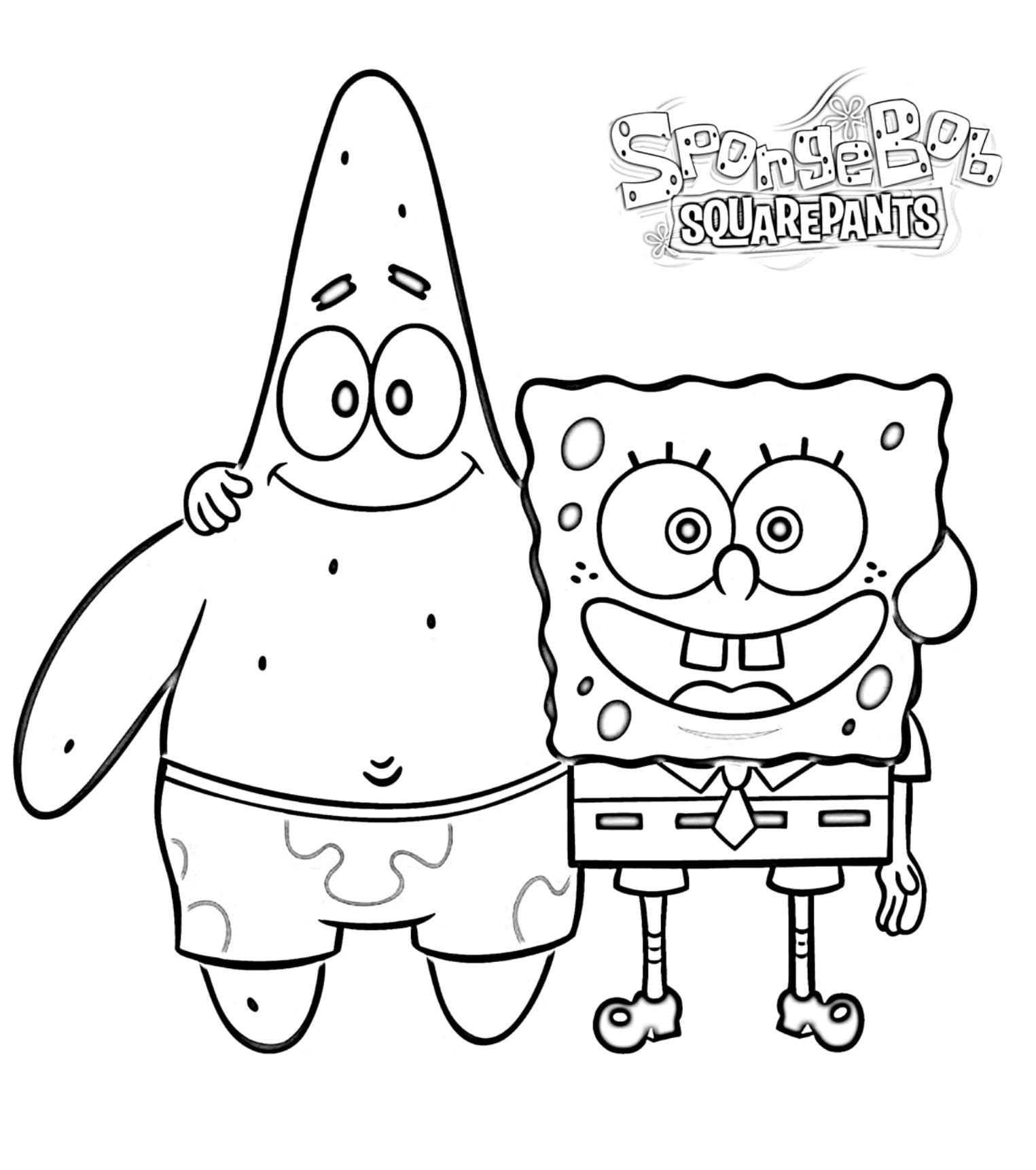 Spongebob Coloring Page Printable Coloring Book 