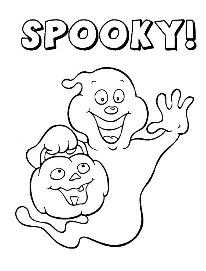 Spooky Halloween Coloring Page Coloring Book 