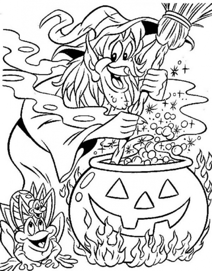 Spooky Halloween Coloring Pages At GetColorings Free Printable 