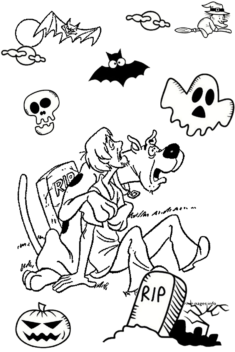 Spooky Halloween Coloring Pages