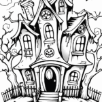 Spooky Halloween Coloring Pages Halloween Coloring Page Fun