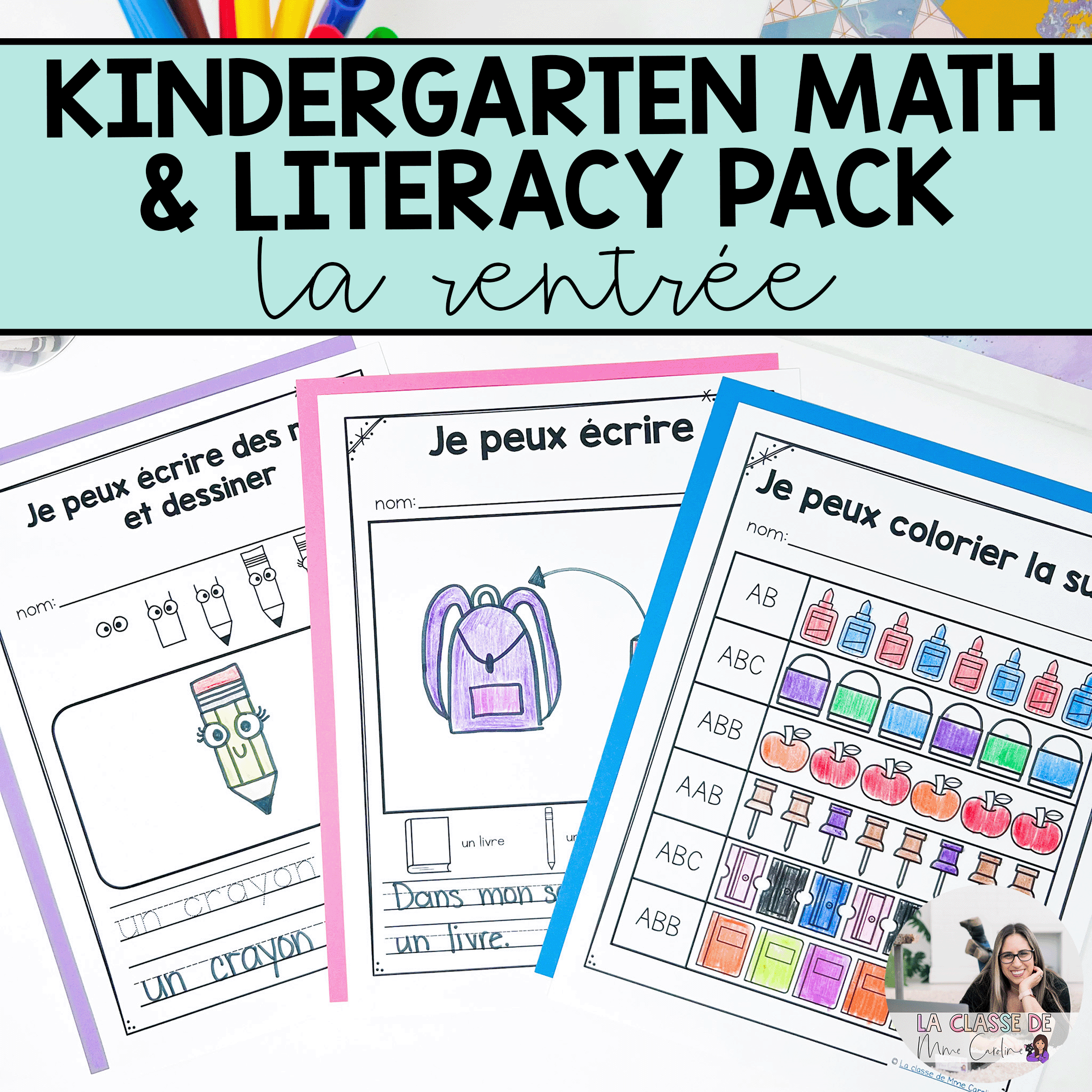 Spring Themed Kindergarten No Prep ELA And Math Worksheets And Digital