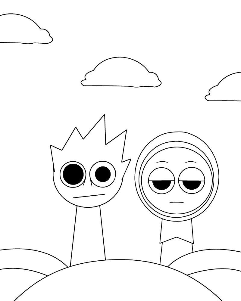 Sprunki Coloring Pages