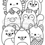 Squishmallow Coloring Page Printable Squishmallow Coloring Page