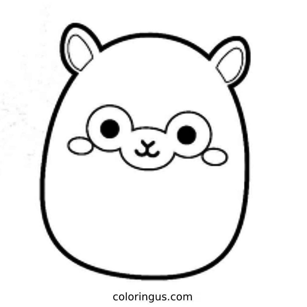 food squishmallow coloring pages pdf