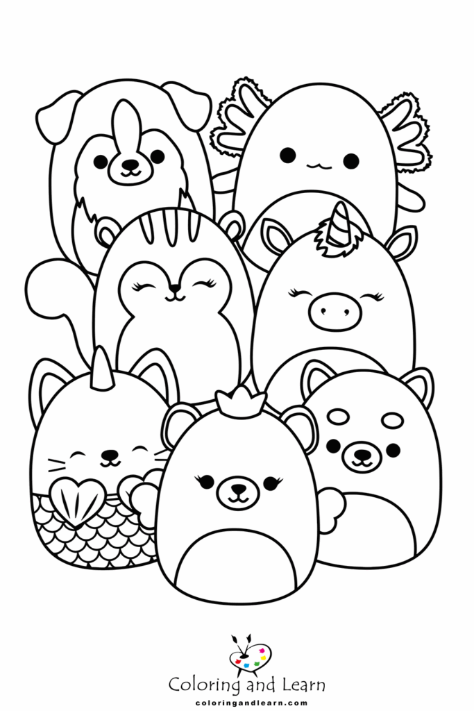 Squishmallows Coloring Pages FREE 2025 Coloring And Learn