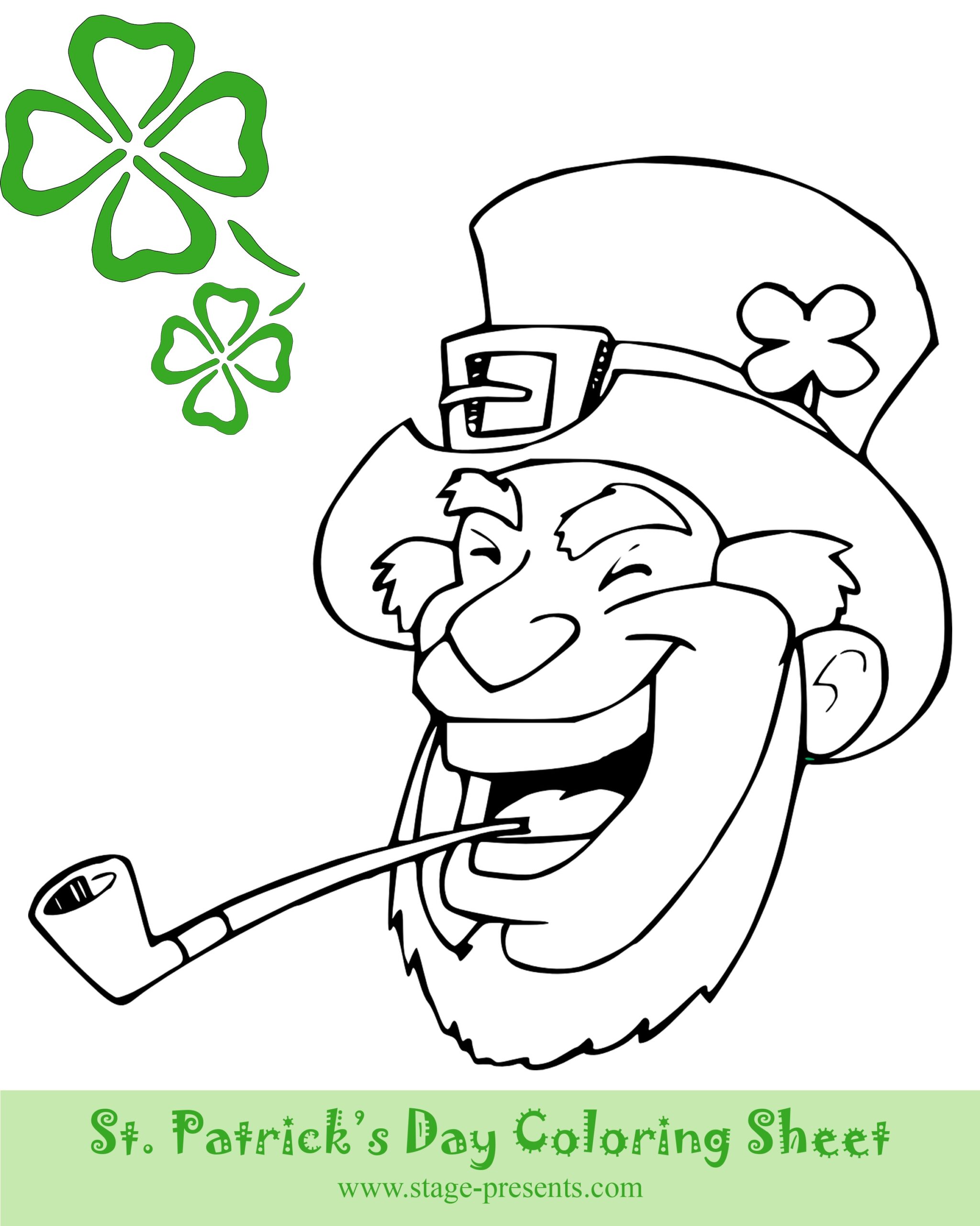 St Patrick 39 s Day Coloring Pages For Preschoolers