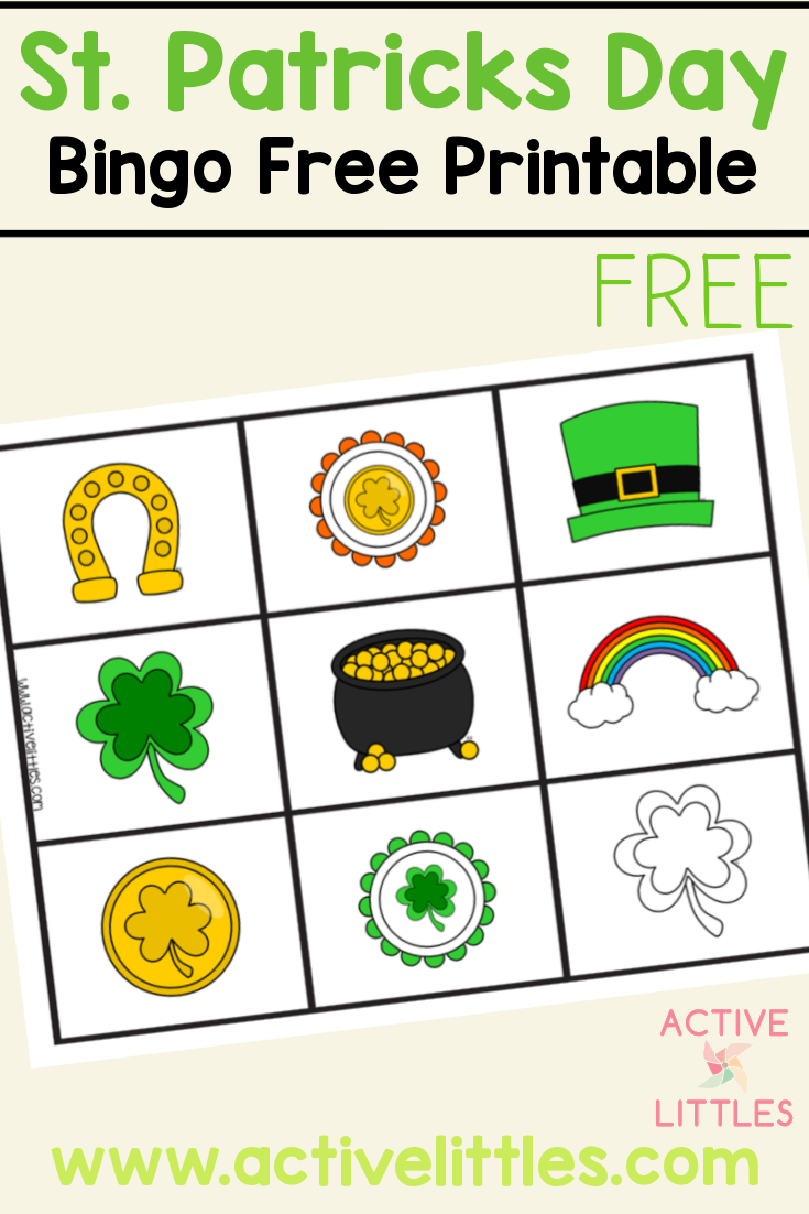 free printable bingo cards for st patrick's day