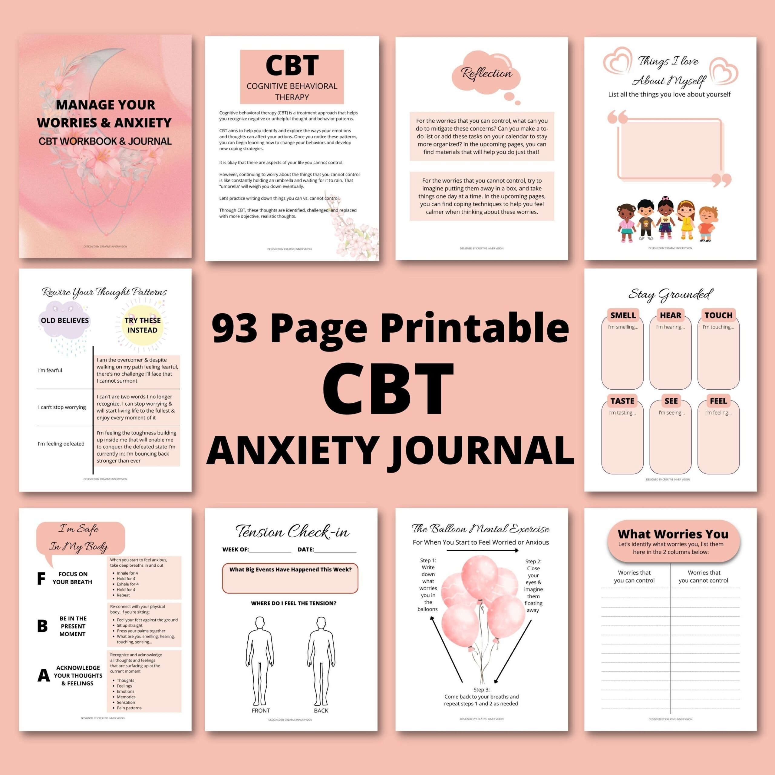 cbt worksheets for anxiety