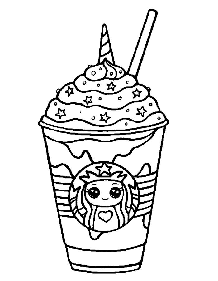 Starbucks Coloring Pages Free Printable PDF 