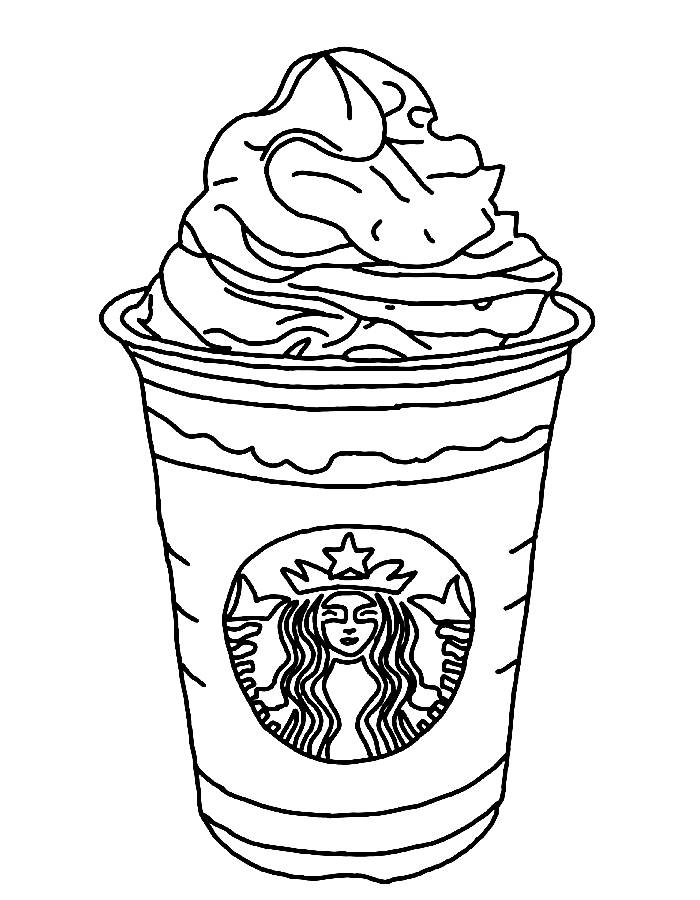 Starbucks Coloring Pages Free Printable PDF 