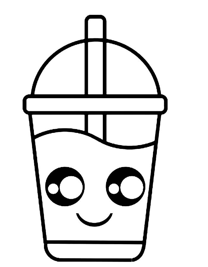 kawaii starbucks food cute coloring pages