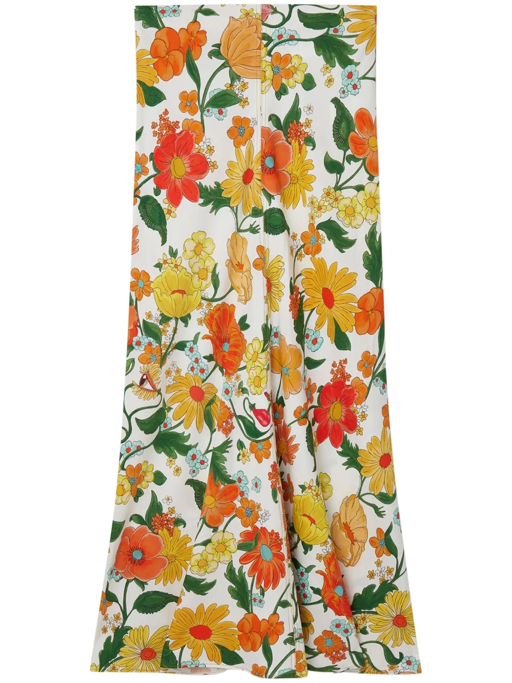 garden print skirt