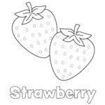Strawberry Coloring Page Little Bee Family