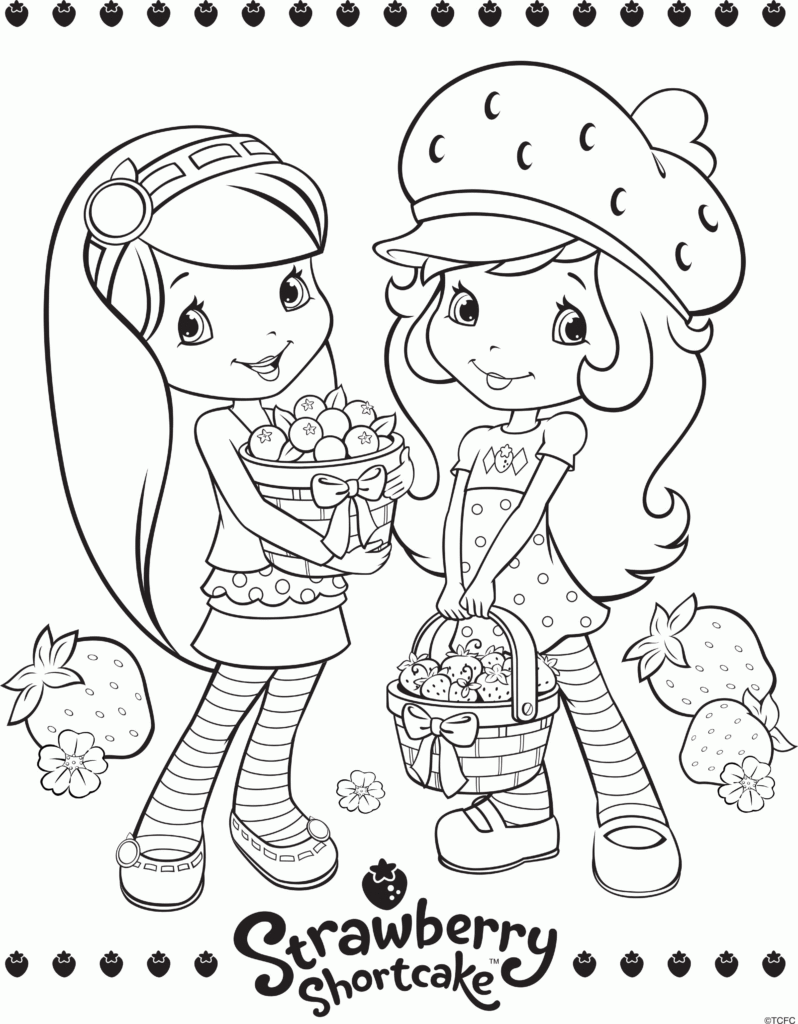 Strawberry Shortcake And All Friends Coloring Pages Coloring Home