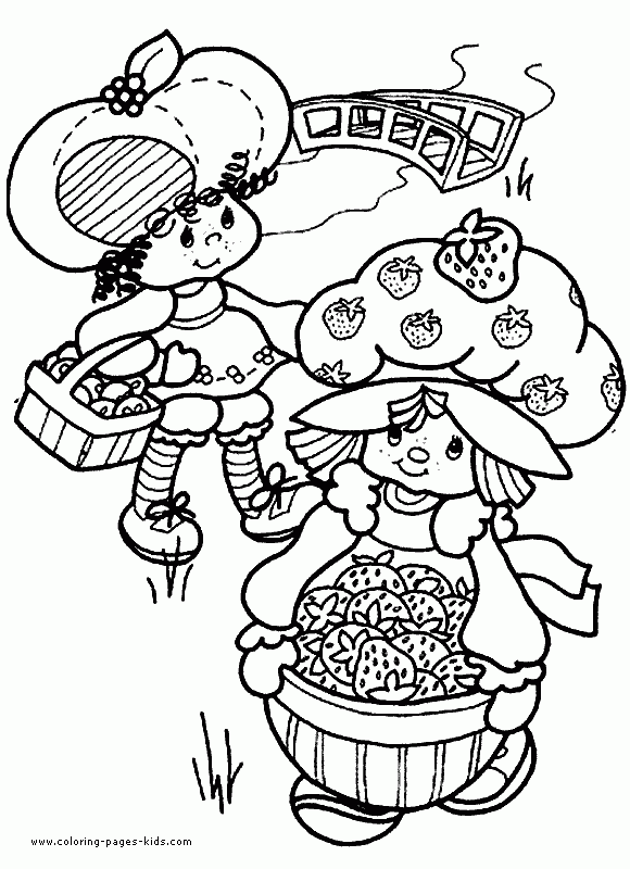 Strawberry Shortcake Color Page Cartoon Color Pages Printable 