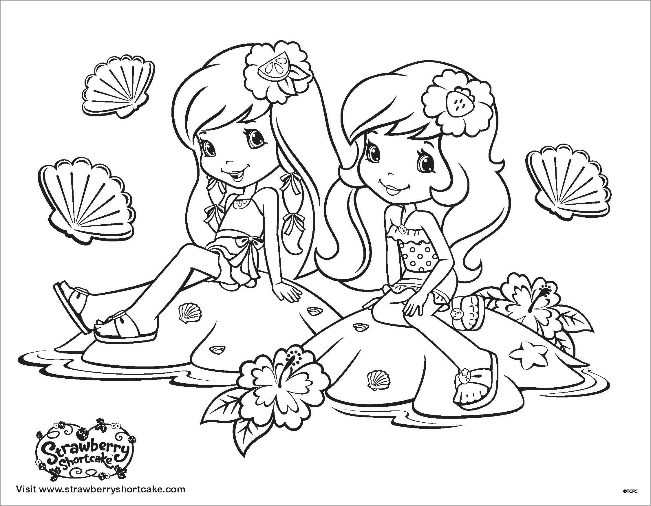 Strawberry Shortcake Coloring Pages