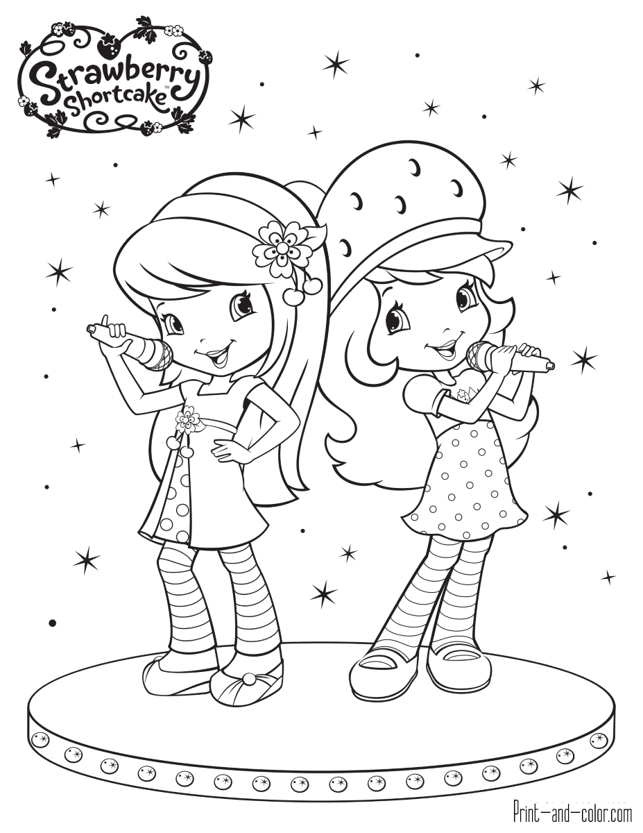 Strawberry Shortcake Strawberry Shortcake Coloring Pages Coloring 
