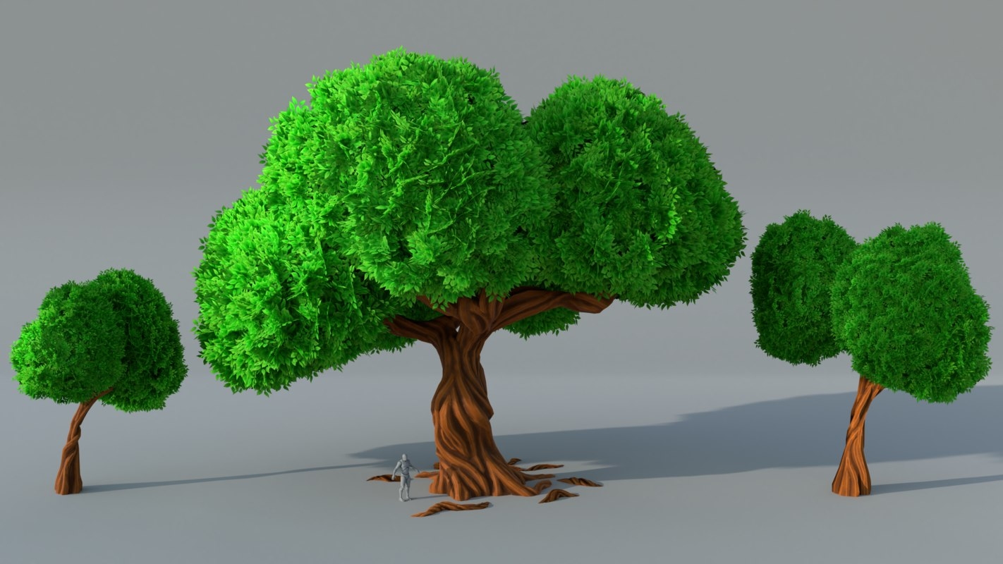 Stylized Tree Low Poly 03 3d Model Cgtrader EroFound