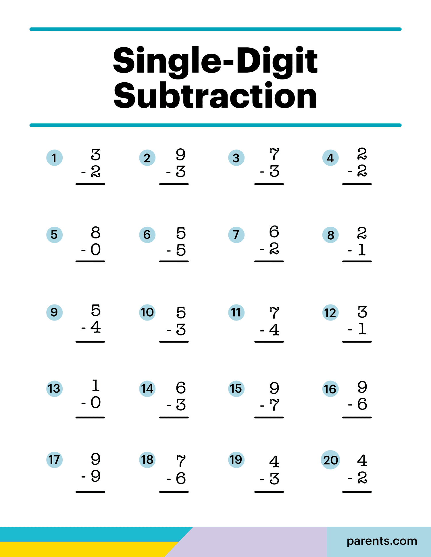 subtraction worksheets for grade 2