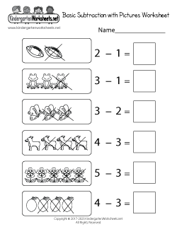 subtraction worksheets for 1st graders
