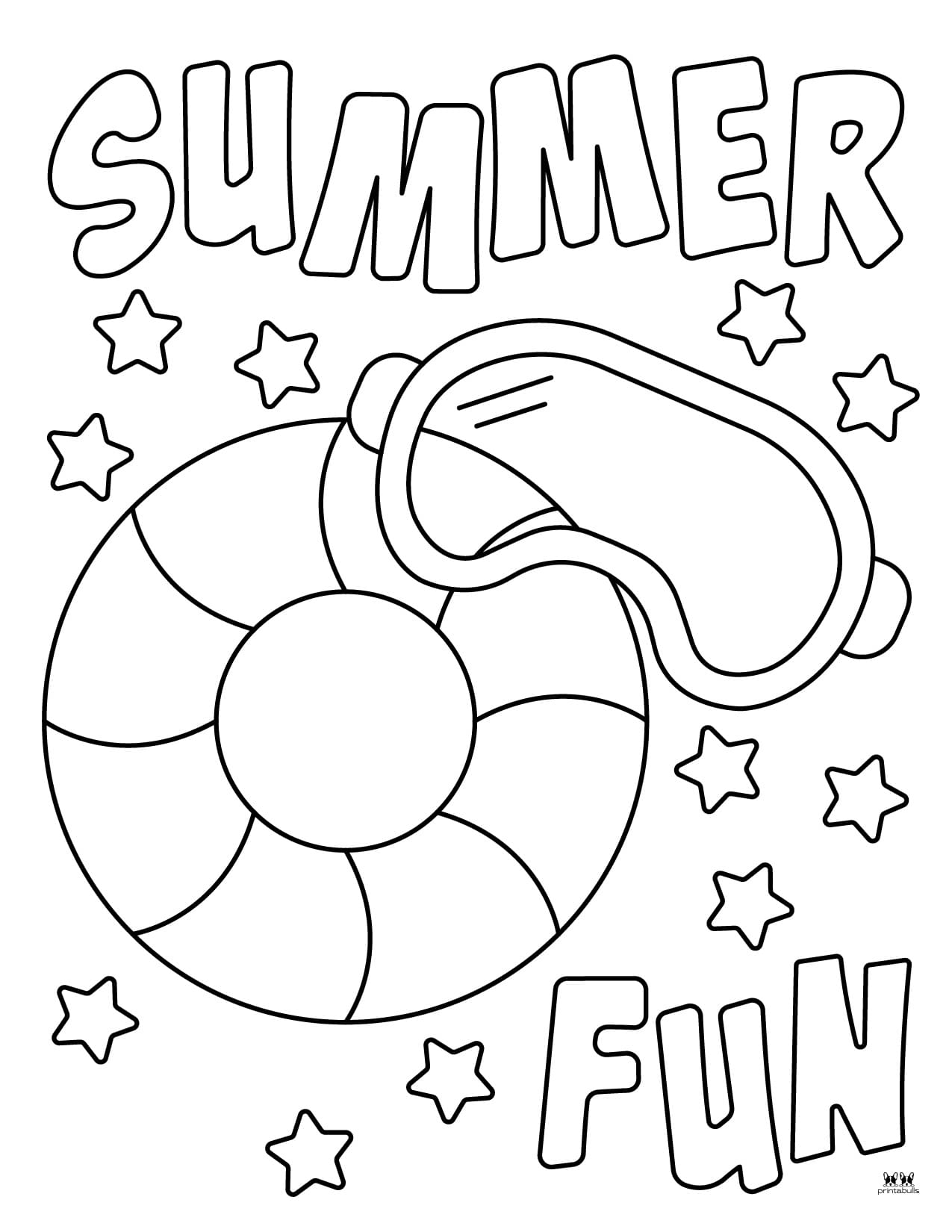 free summer coloring pages