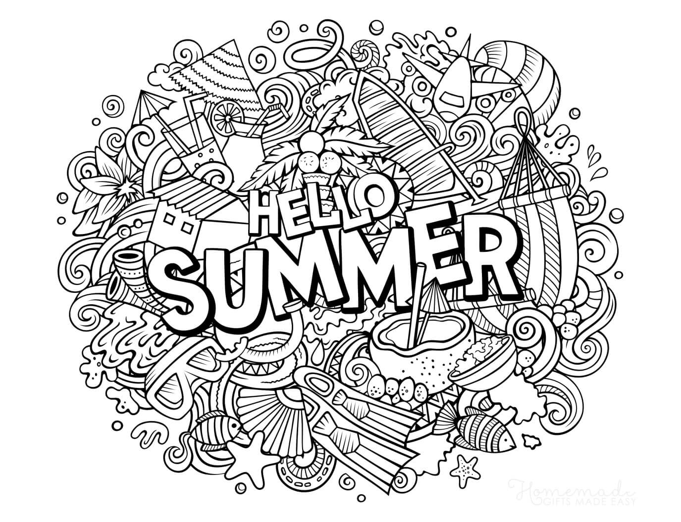 Summer Coloring Pages Cool Coloring Pagescoloring Pag Vrogue co