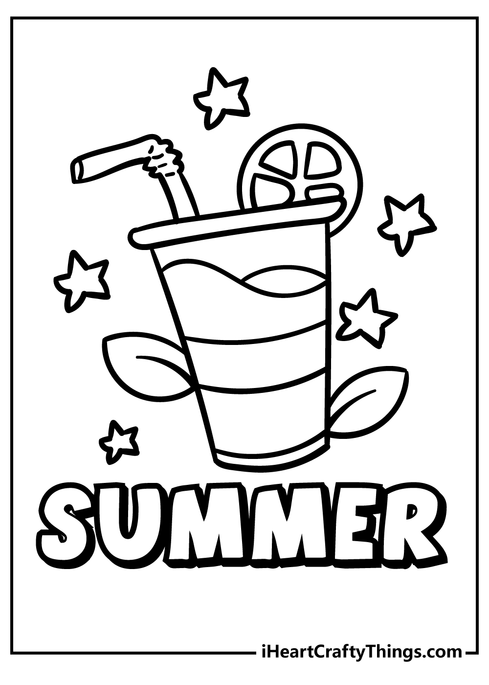 free summer coloring pages printable
