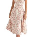 SUMMER FLORAL BUSTIER MIDRIFF WAIST SHAPER DRESS Remtica Shop