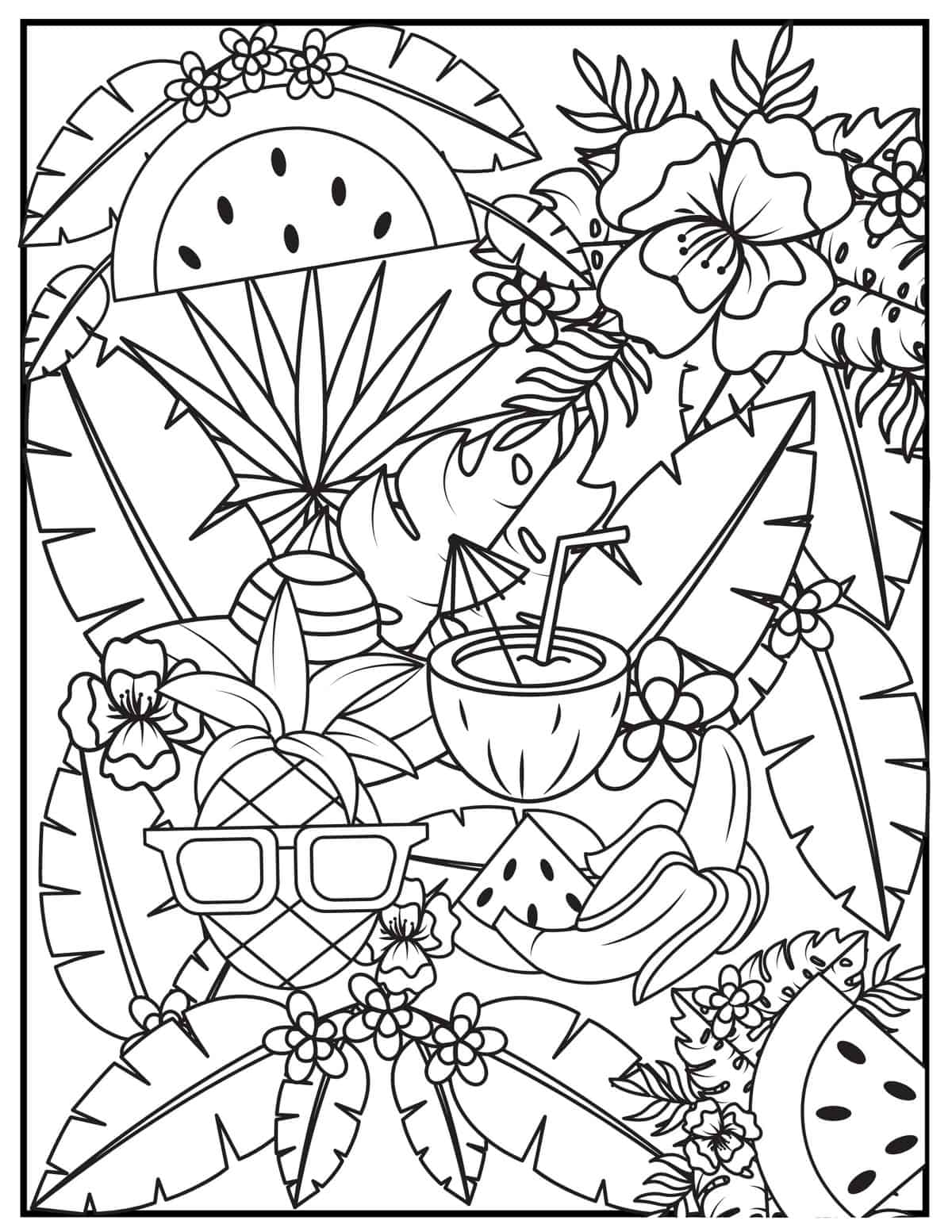 Summer Coloring Pages