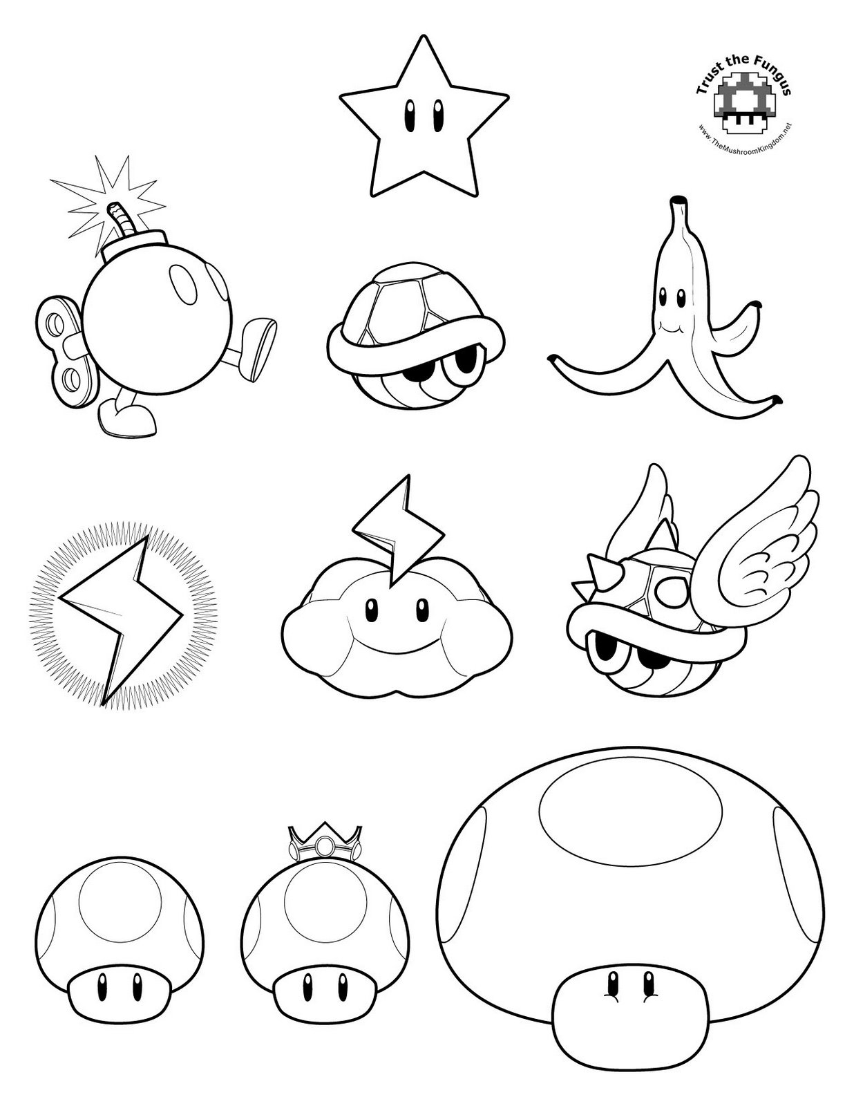 Super Mario Coloring Pages 12 Coloring Kids Coloring Kids
