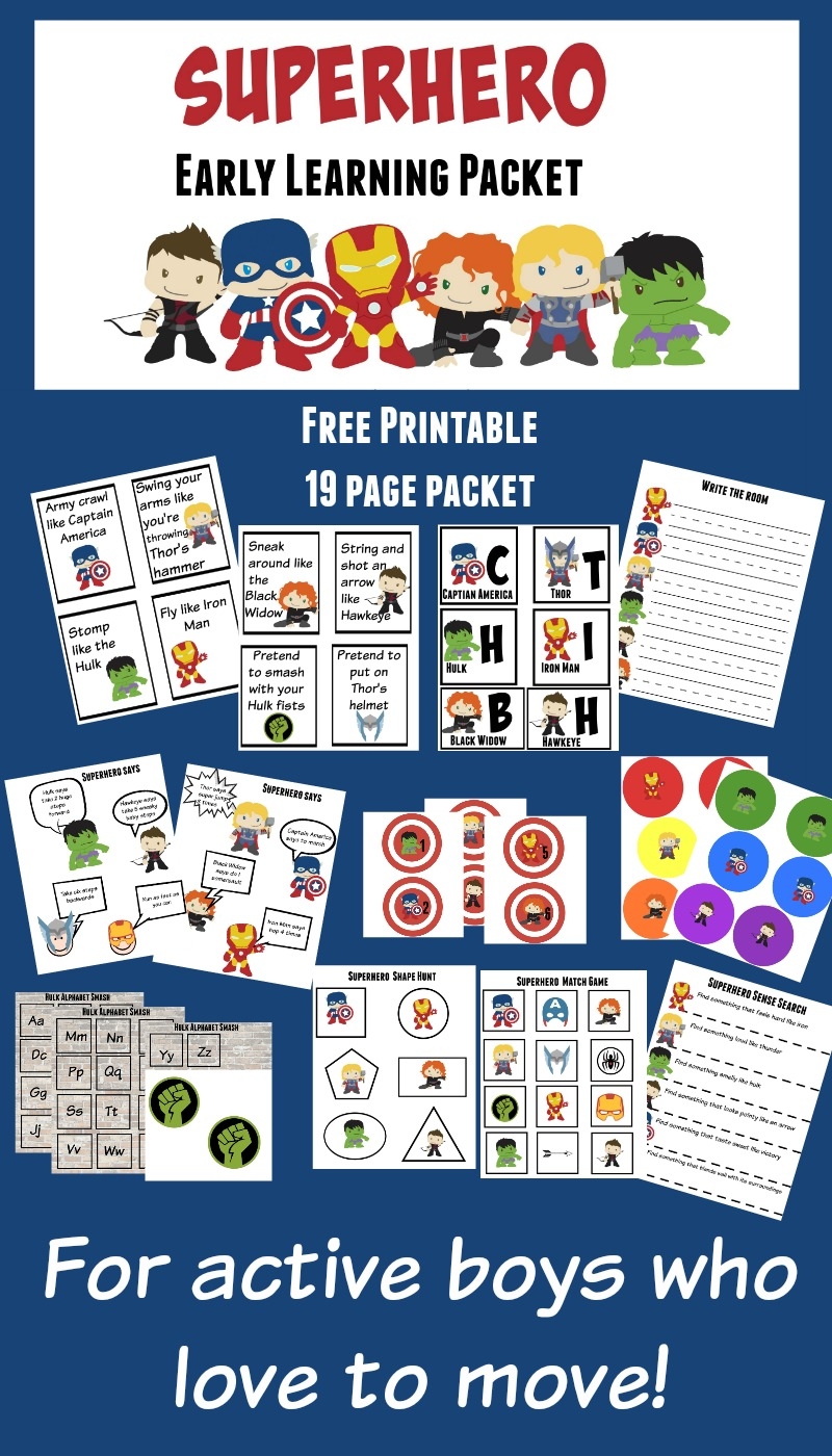 Superhero Activities Printable Printable Word Searches