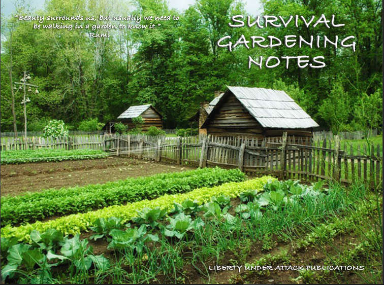 Survival Gardening Notes Liberty Under Attack