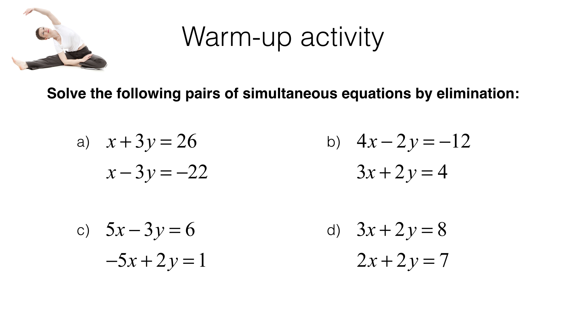 Systems Of Equations Substitution Worksheet