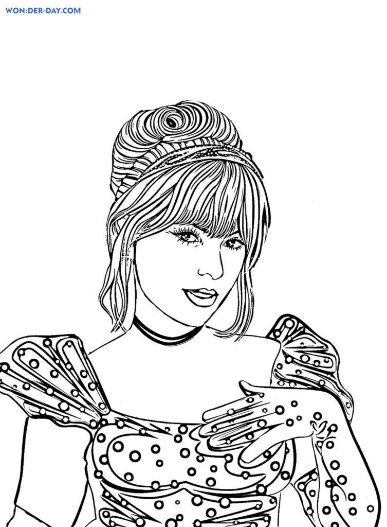 Taylor Swift Coloring Pages Print For Free WONDER DAY Coloring 
