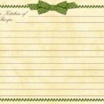 Templates Christmas Recipe 9 Free PDF Printables Printablee