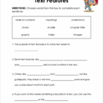 Text Features Worksheets Library