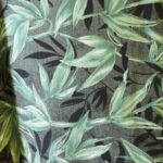 Textured Fashion Print Fabric Black And Green By DartingDogFabric