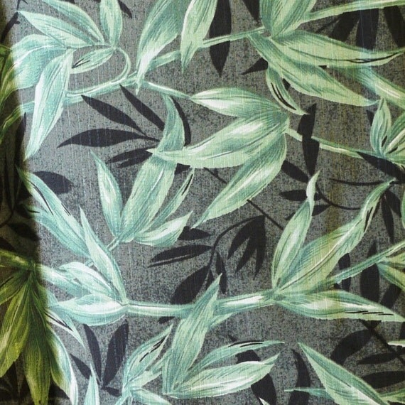 Textured Fashion Print Fabric Black And Green By DartingDogFabric