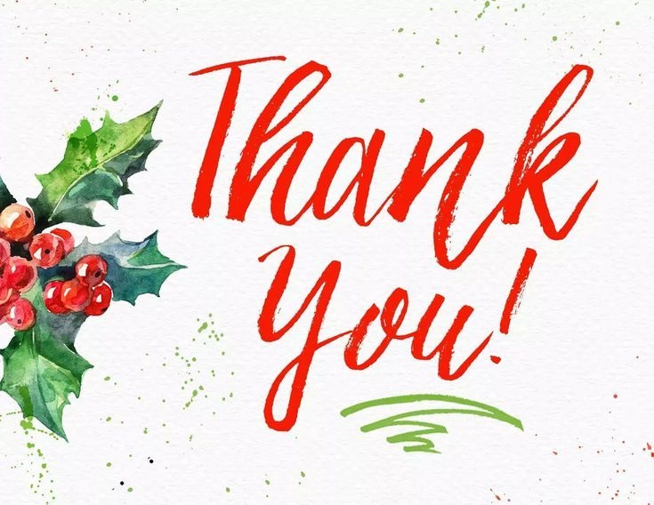 Thank You Cards Christmas Printable Printable New Year Banners