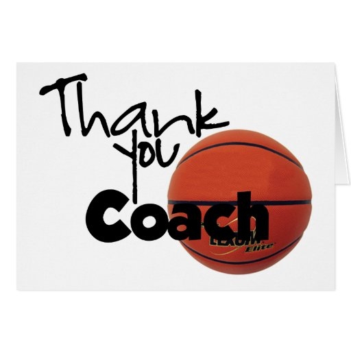 Thank You Coach Basketball Cards Zazzle