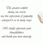 Thank You Sympathy Cards Free Printable Free Printable