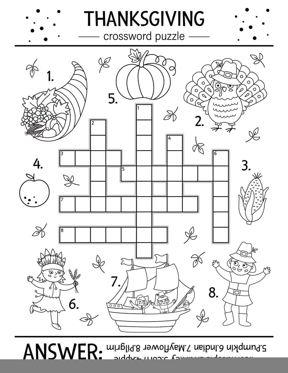 Thanksgiving Activities Worksheet Printable Worksheets
