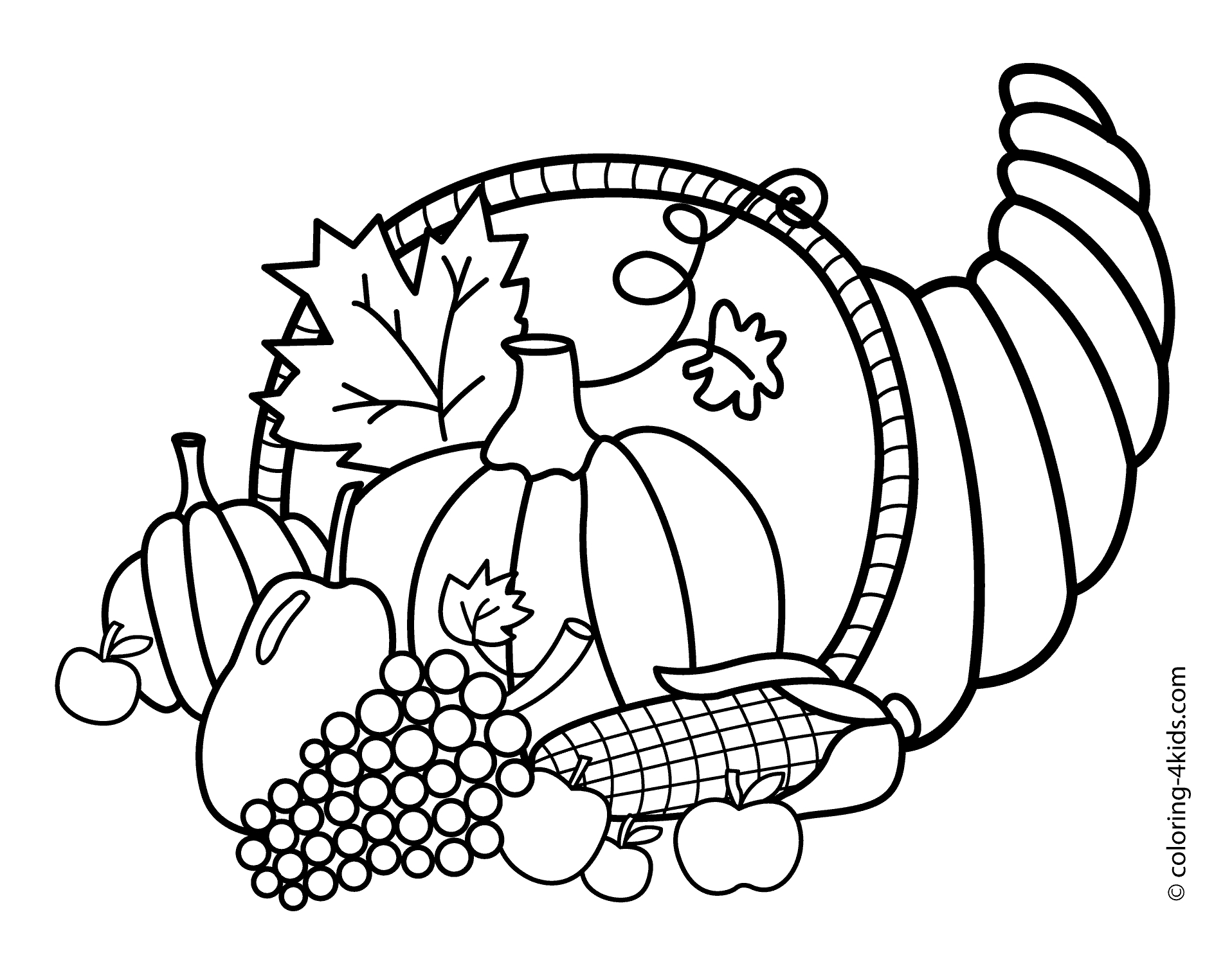 Thanksgiving Coloring Pages Pdf At GetColorings Free Printable 
